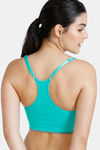 Zivame At Home Double Layered Non Wired Full Coverage Bra - Aqua Green — thumbnail 2